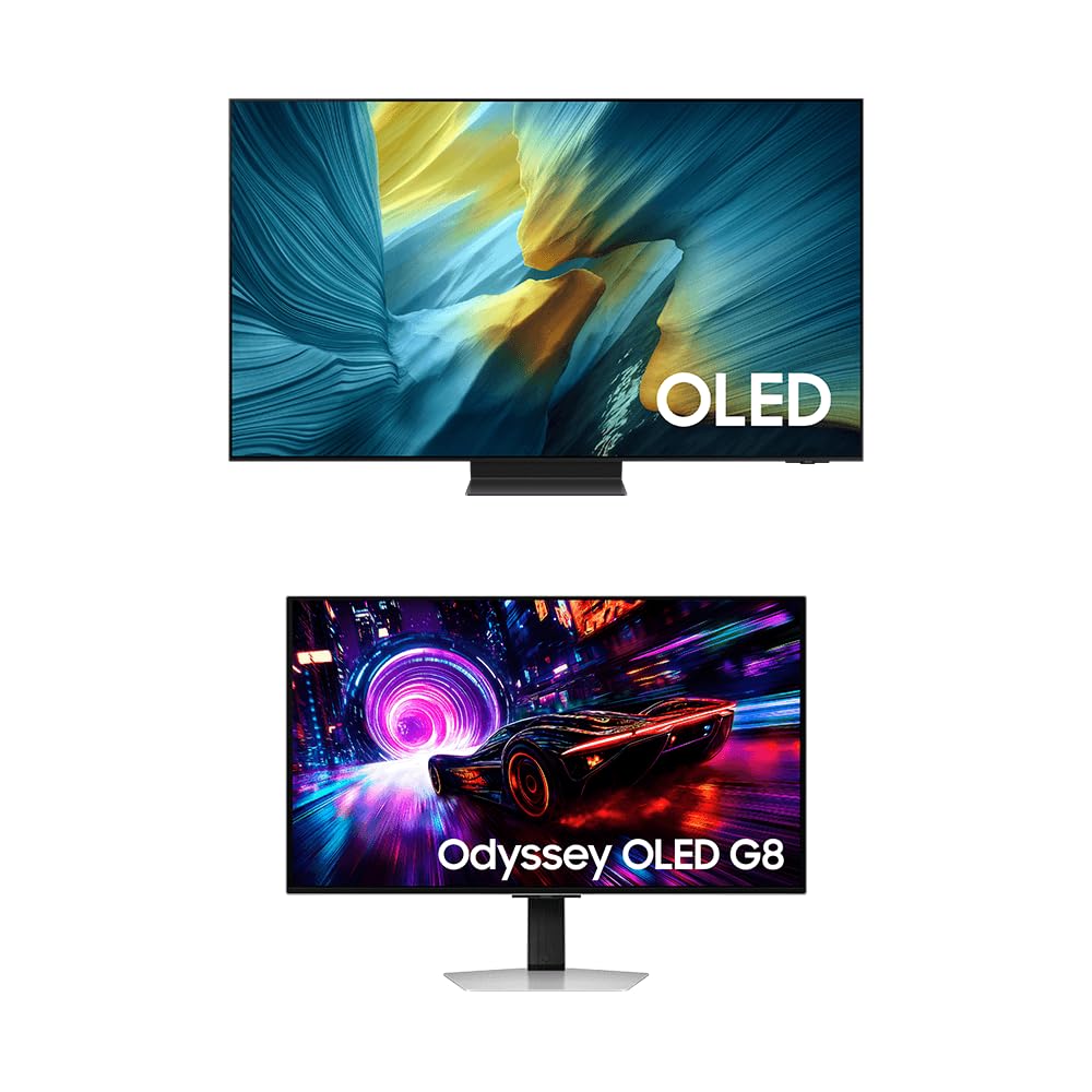 Samsung AI TV 65" OLED 4K S95F + Monitor Odyssey OLED G8 32", 4K