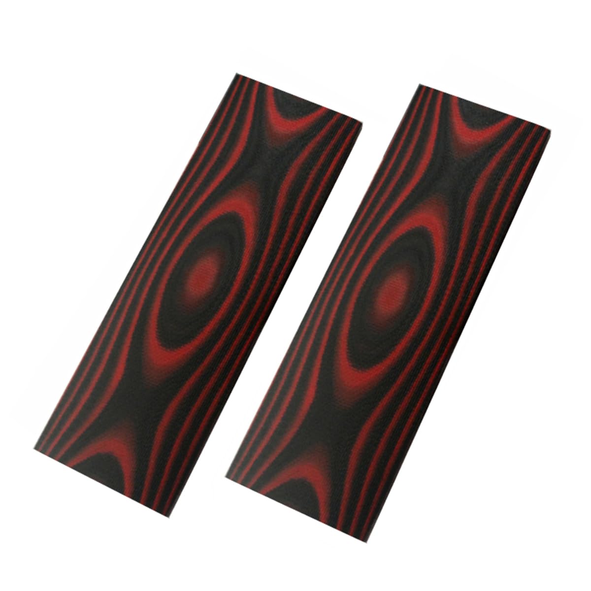 SICODA G10 Handle Material,Knifemakers Supply Custom DIY Tool of Micarta Knife Handle Material slab,pack of 2 pieces (Red & Black)
