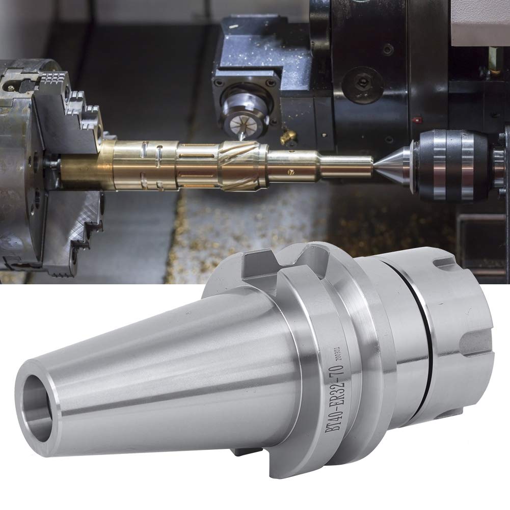 Portautensili CNC ad alta precisione 2~20mm / 0.1~0.8in Portautensili CNC 70mm / 2.8in 40cr Acciaio inossidabile BT40-ER32-70 Foratrici Macchina per incidere di CNC