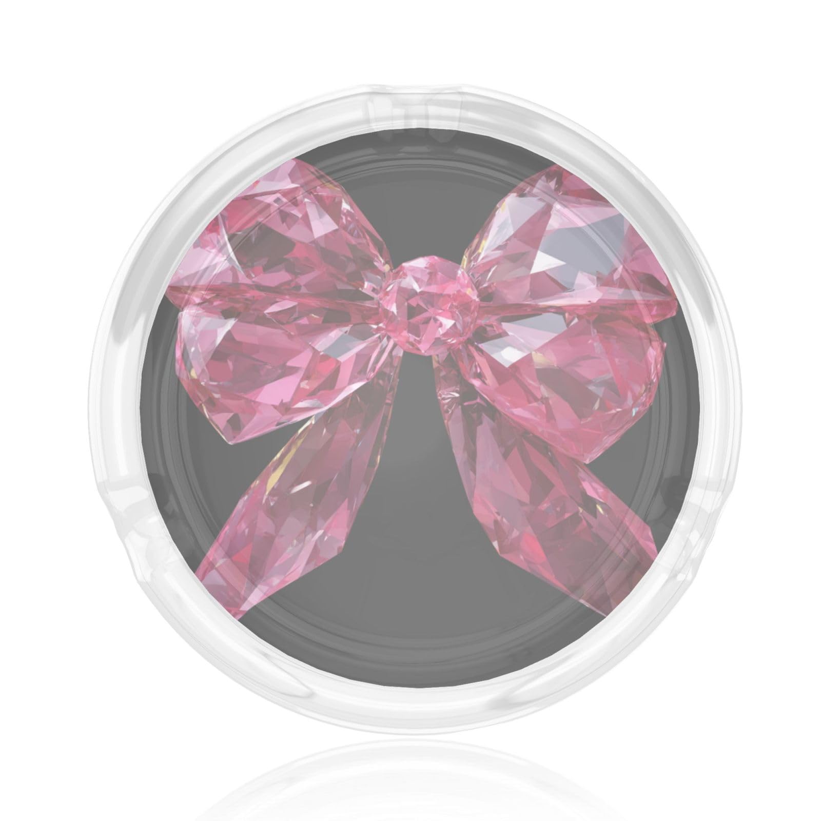 Ink Diamond Crystal Bow With Ribbon Glass Ashtray For Cigarettes Ash Trays Case For Home Office Decor