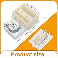 Vista 4 de 242303001 Refrigerator Damper Assembly Air Damper Control Assembly Compatible with Frigidaire Compatible with Crosley White replaces 3016452