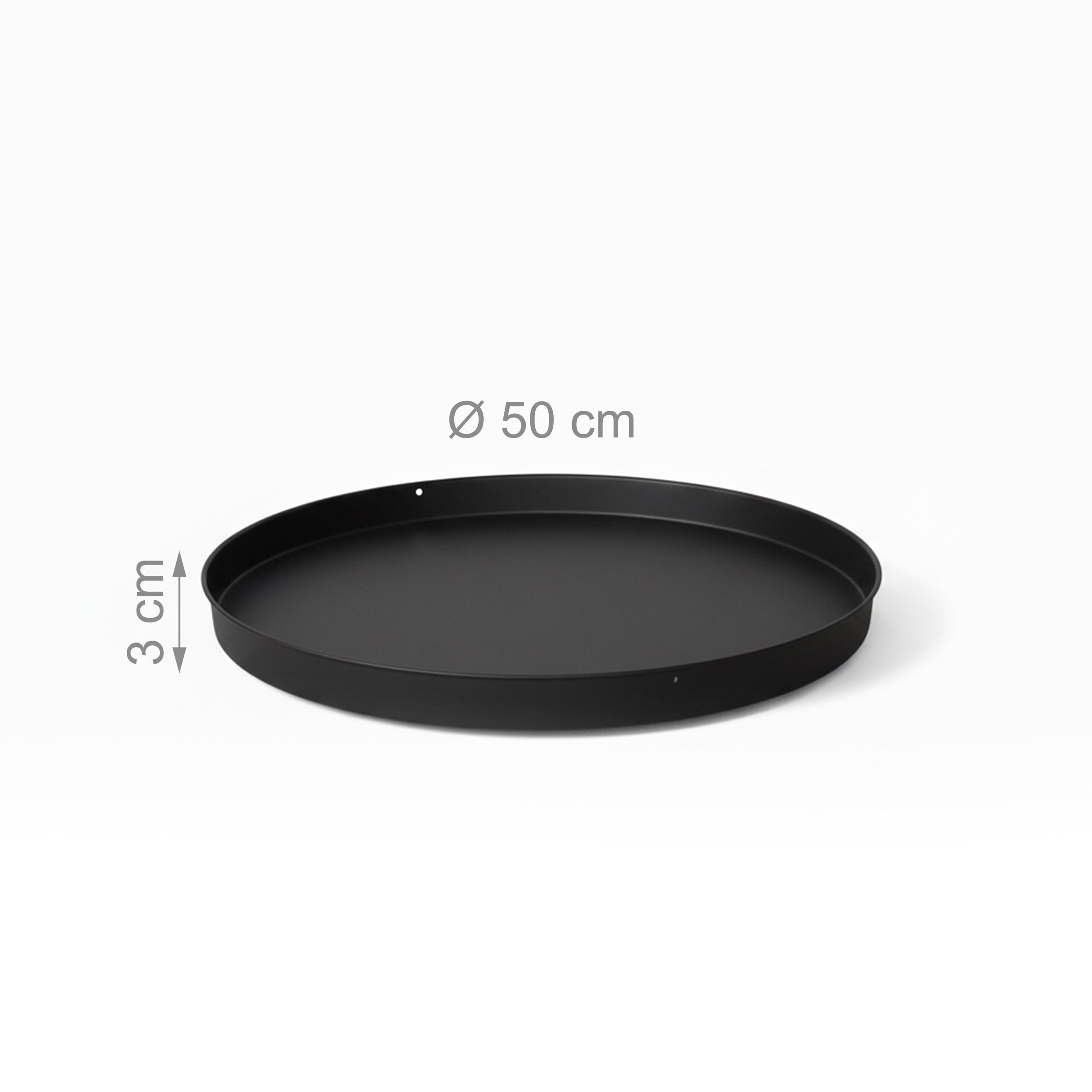 Relaxdays Piastra di base per braciere, Ø 50 cm, nera