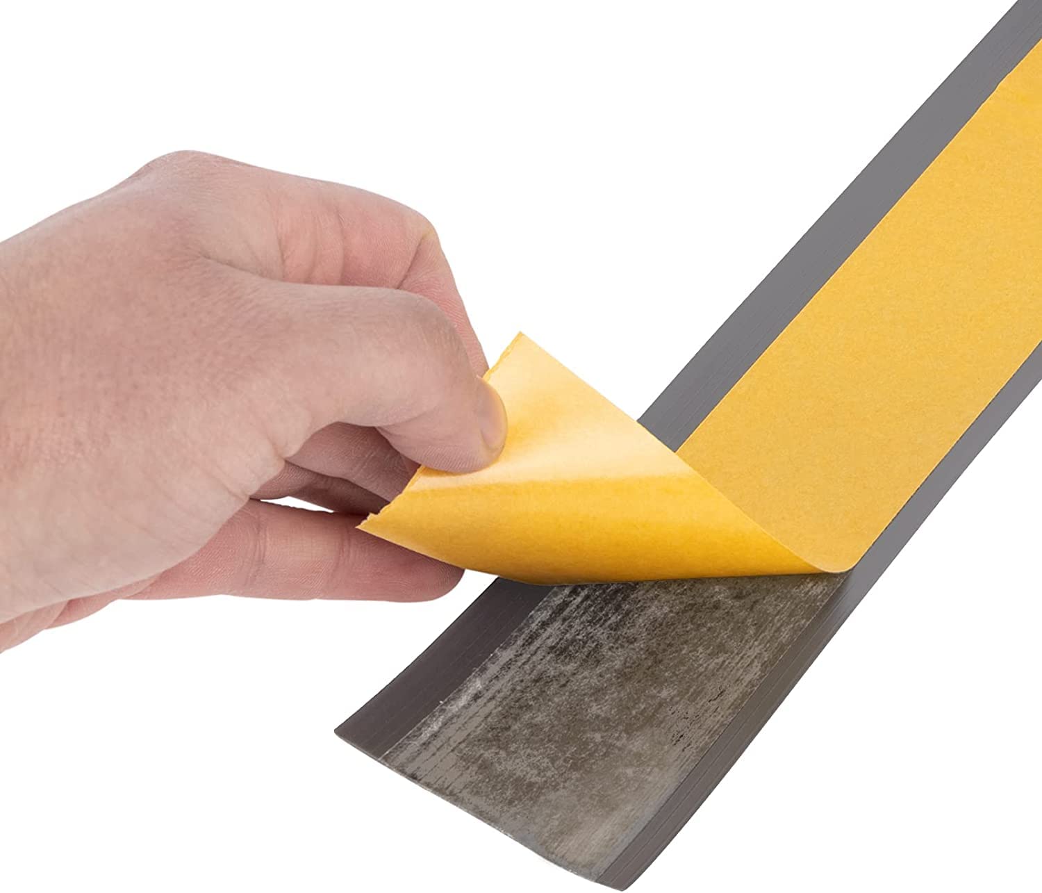 Floordirekt Oslo Plinthe souple autocollante en PVC, 50 x 15 mm, pour la cuisine, découpe individuelle, longueur 25 m, gris