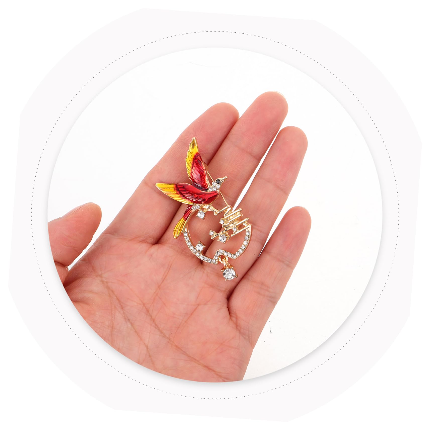 Broches únicos con Diamantes de imitación en Forma de pájaro, a la Moda para Vestidos, Bufandas y Solapas.