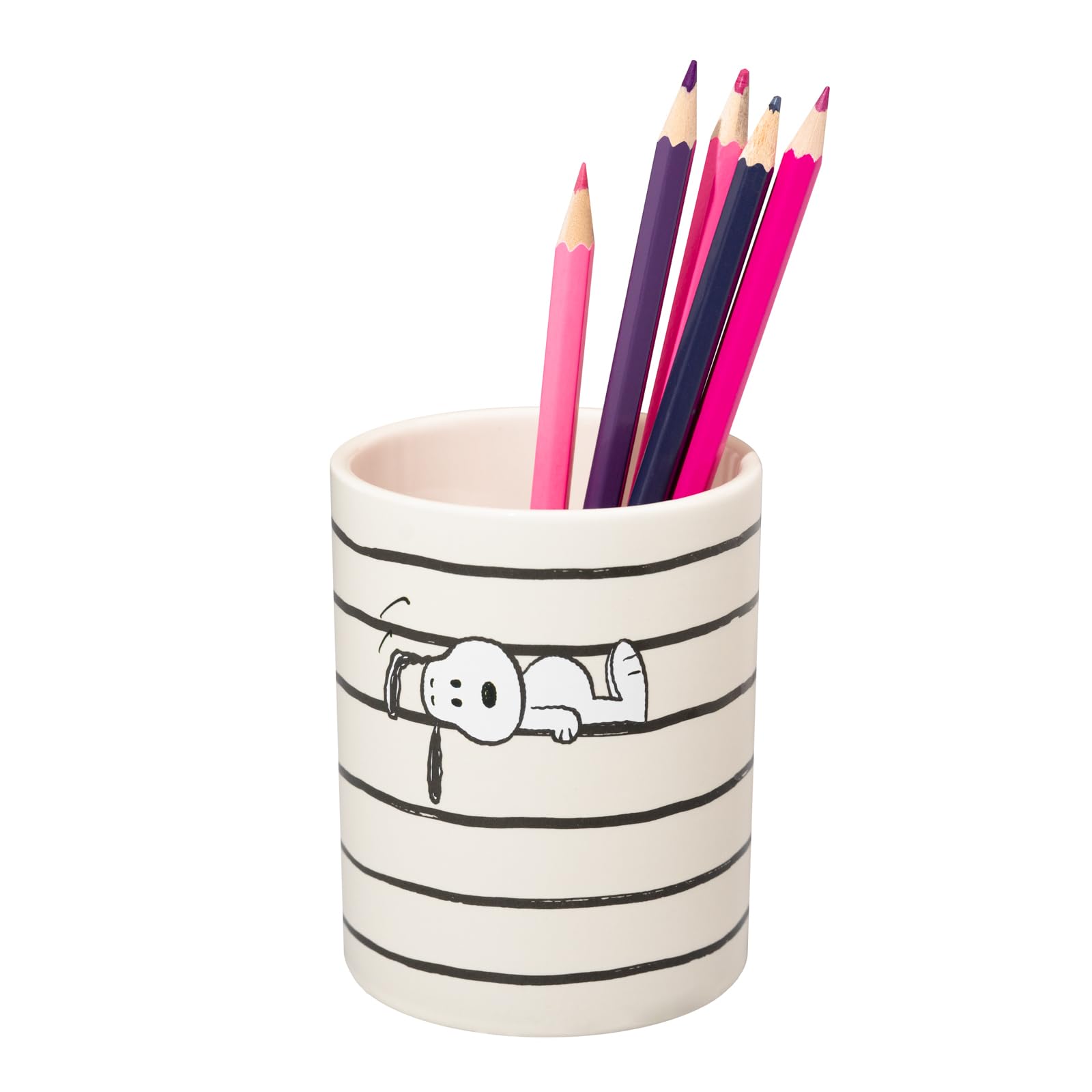Grupo Erik Pen Holder For Desk - Snoopy Stationery, White - Image 3