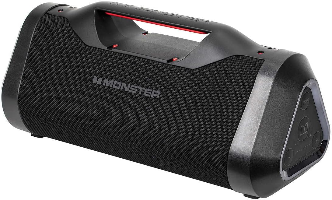 Monster Bluetooth Boombox: IPX5 Rechargeable Waterproof Bluetooth Speaker with USB Charge Out & Aux Input, 120W Portable Wireless Speaker - Image 2