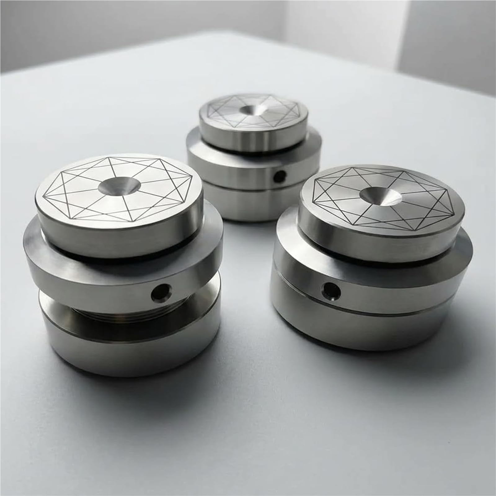Protezione for Pavimento a Molla in Acciaio Inossidabile, Giradischi in Alluminio Ammortizzatore Altoparlante Piedini Ammortizzatore Protezione for Pavimento