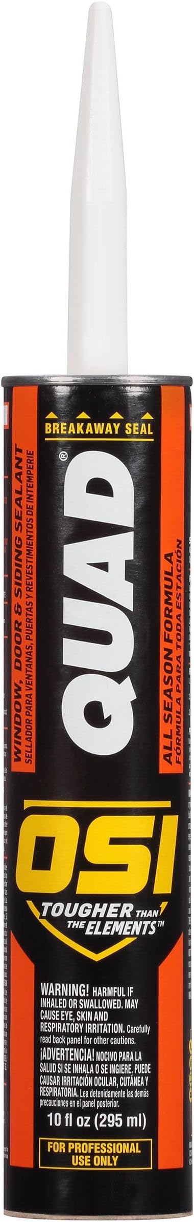 OSI Quad Window, Door and Siding Sealant Bronze 201, 10 fl oz, 1, Cartridge (Pack of 6)