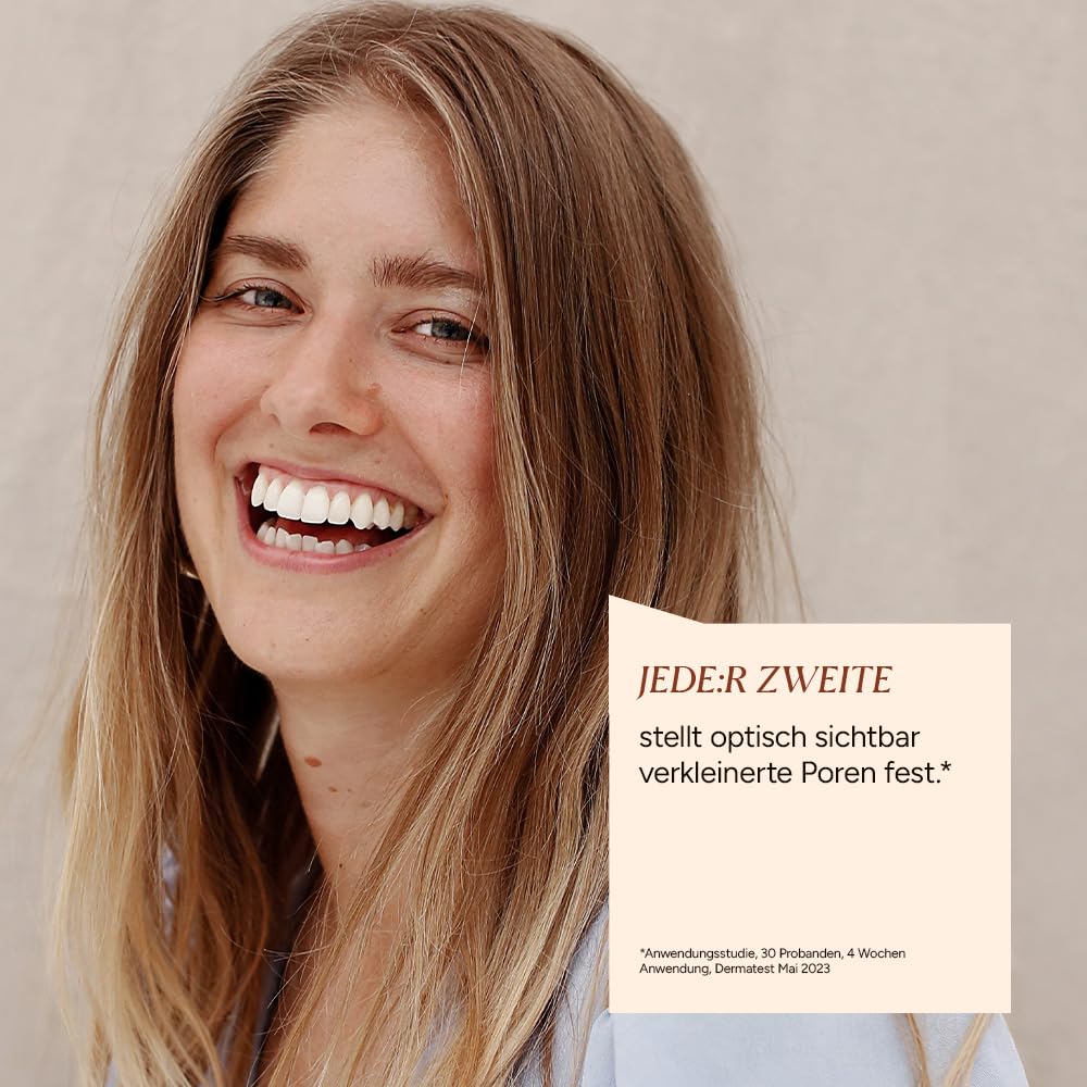 JUNGLÜCK Set Poren verfeinern | Reinigungsgel 100ml + Niacinamid Serum 30ml + Hyaluron Creme Leicht 50ml – mit 10% Niacinamid & Hyaluron