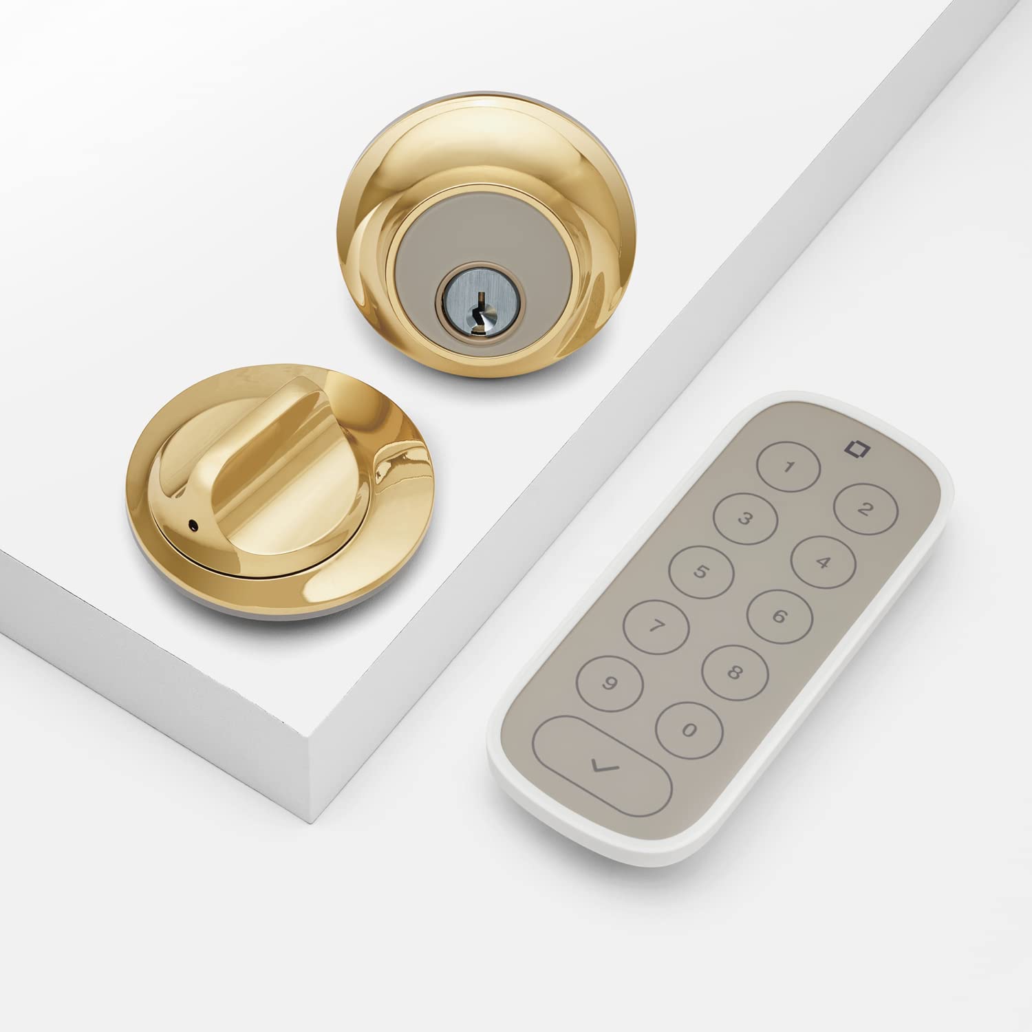 Level Lock Smart Lock - Polished Brass + Level Keypad