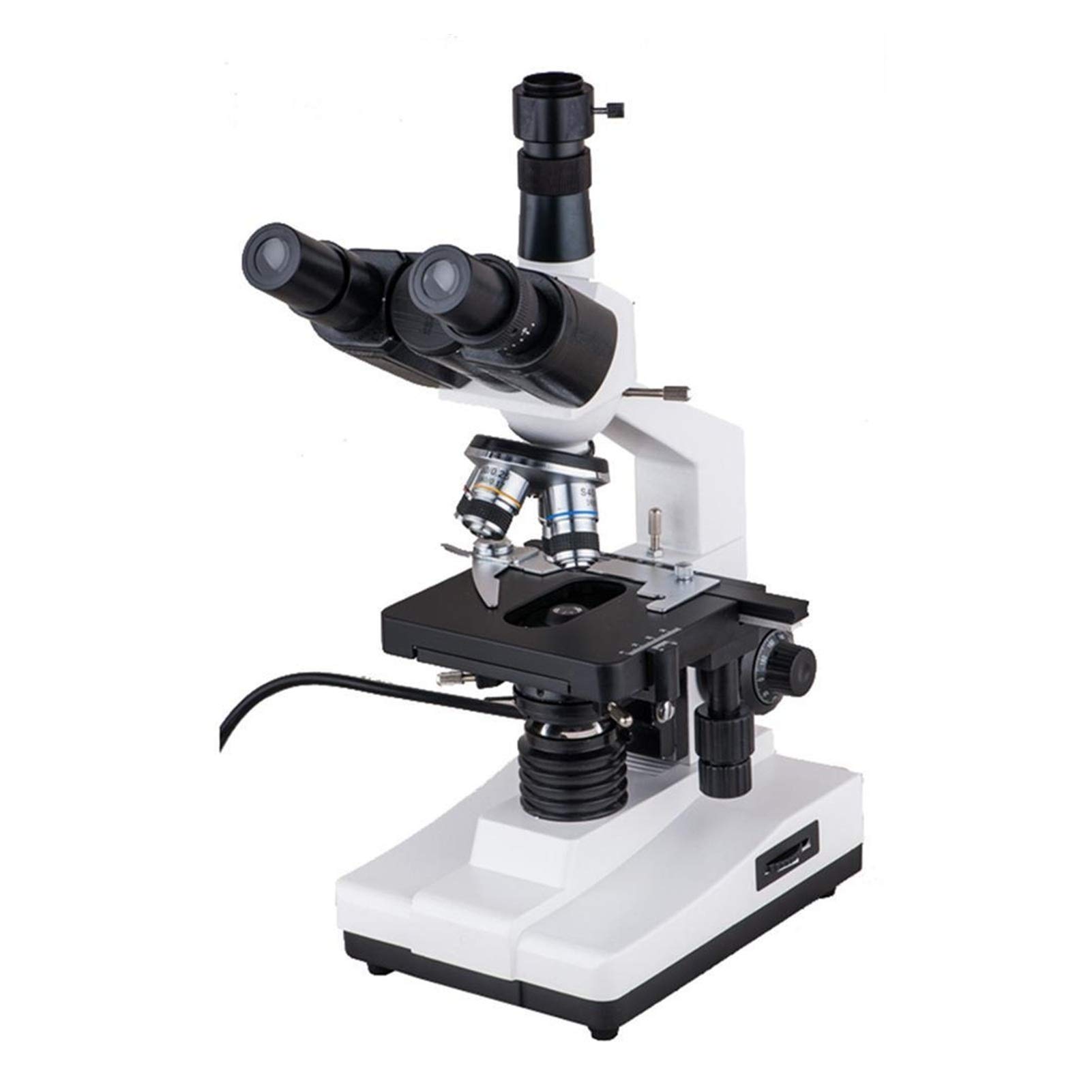Microscopio biologico, X-S-P100S-M Trinocluar Biologico 40x-1600x LED School Student