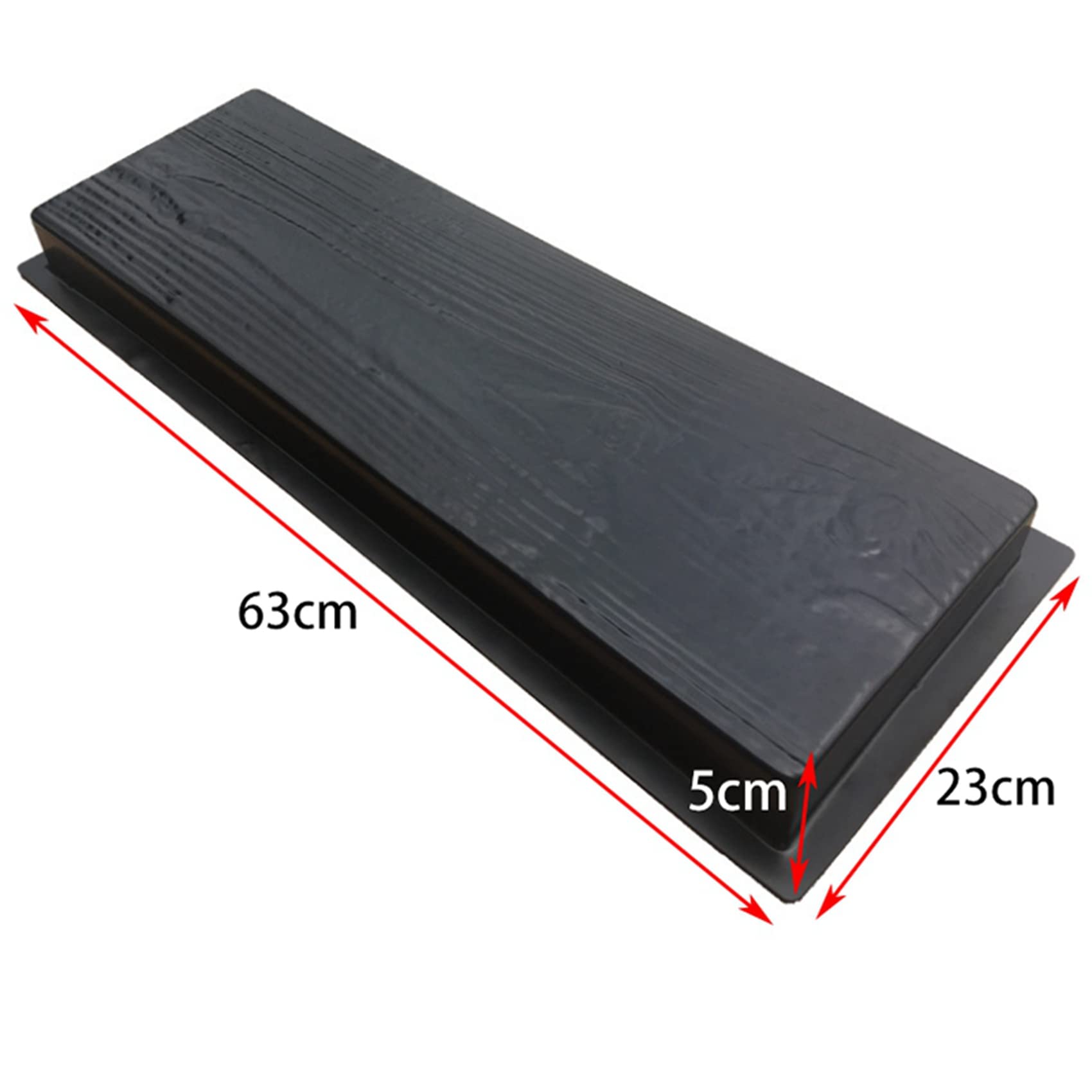 VENEKA 2 x Holzmaserung DIY Path Maker Pflaster Zement Ziegel Form Trittpflaster Straße Beton Form