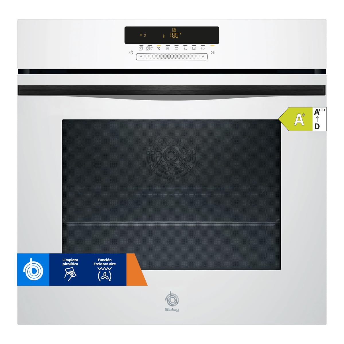 Balay, Horno multifunción, Pirólisis y Aqualisis, blanco, 3HB5879B7 | Elige cómo quieres limpiarlo: limpieza total con la Pirólisis o ayuda con Aqualisis.