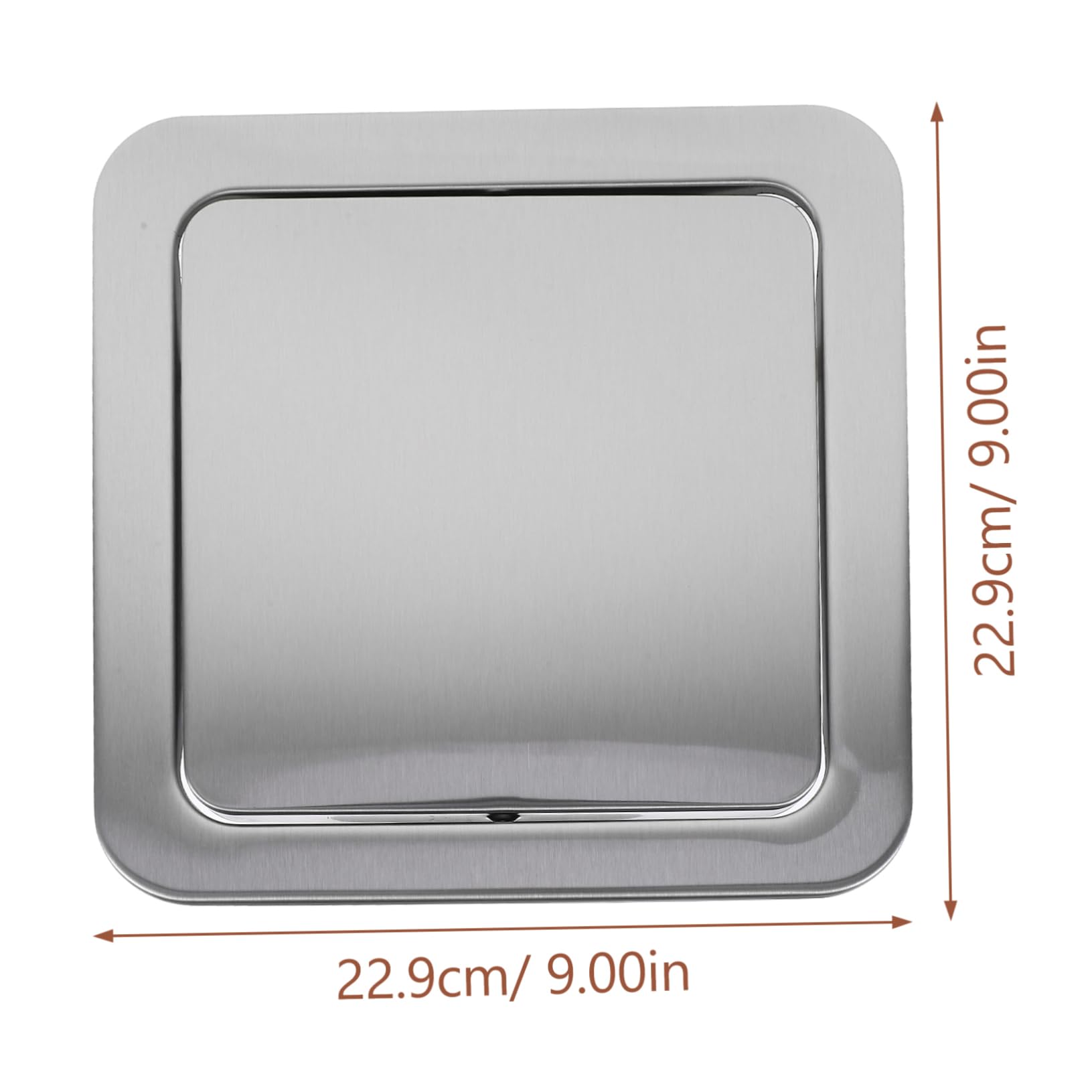SOLUSTRE Trash Bin Lid with Swing Flap Design Built Counter Top Cover for Kitchen Restaurant Office and Bathroom Use