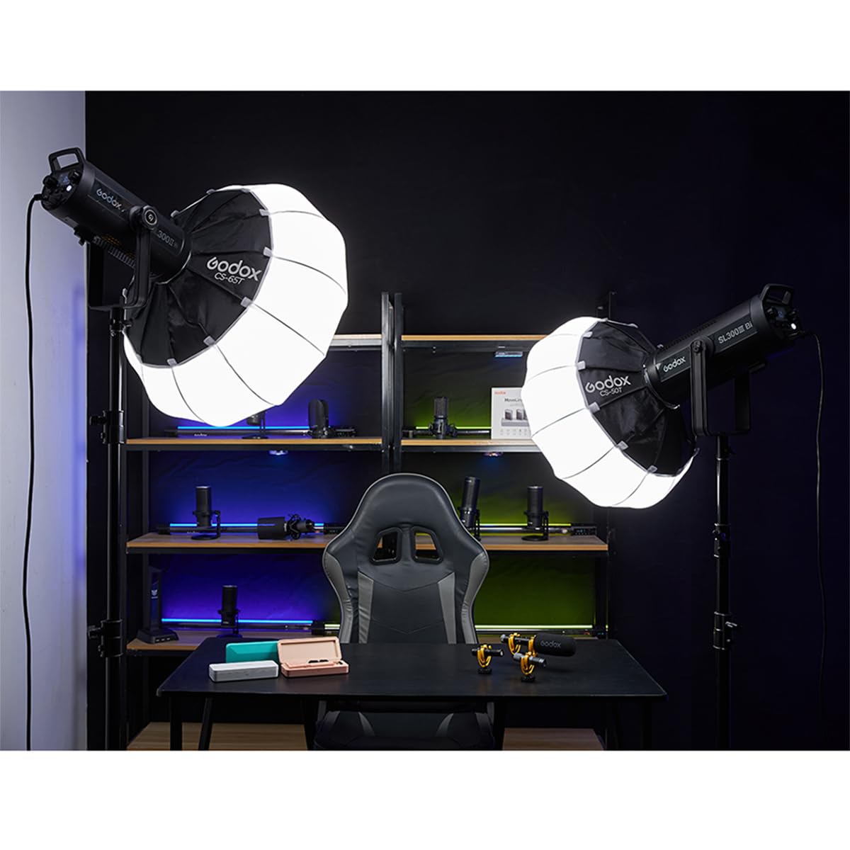 Godox CS-85D Lanterne Softbox 85cm Modificateur D'éclairage Doux Pour Godox SL-60W SL150W II FV150 AD300PRO AD400PRO AD600BM VL150 VL300