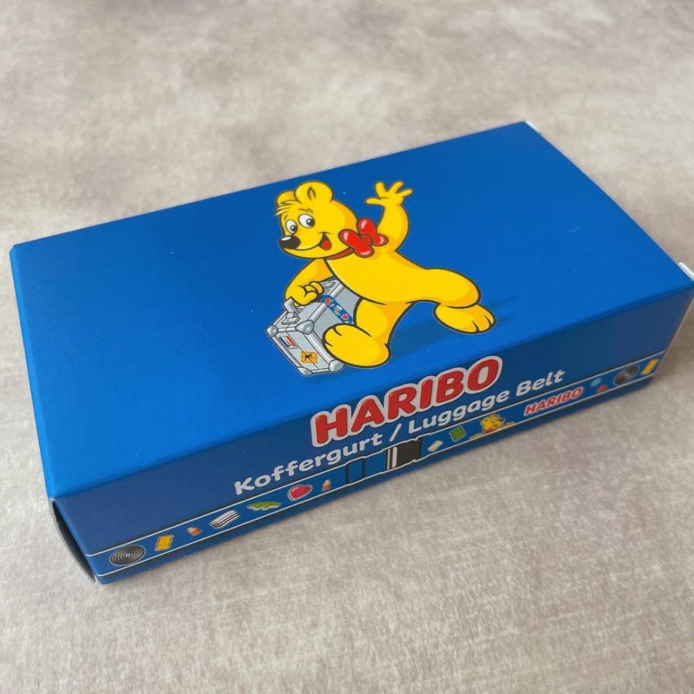 HARIBO【日本未販売】スーツケースベルト　ハリボーベア　100周年デザイン Amazon.co.jp: HARIBO日本未販売スーツケースベルト