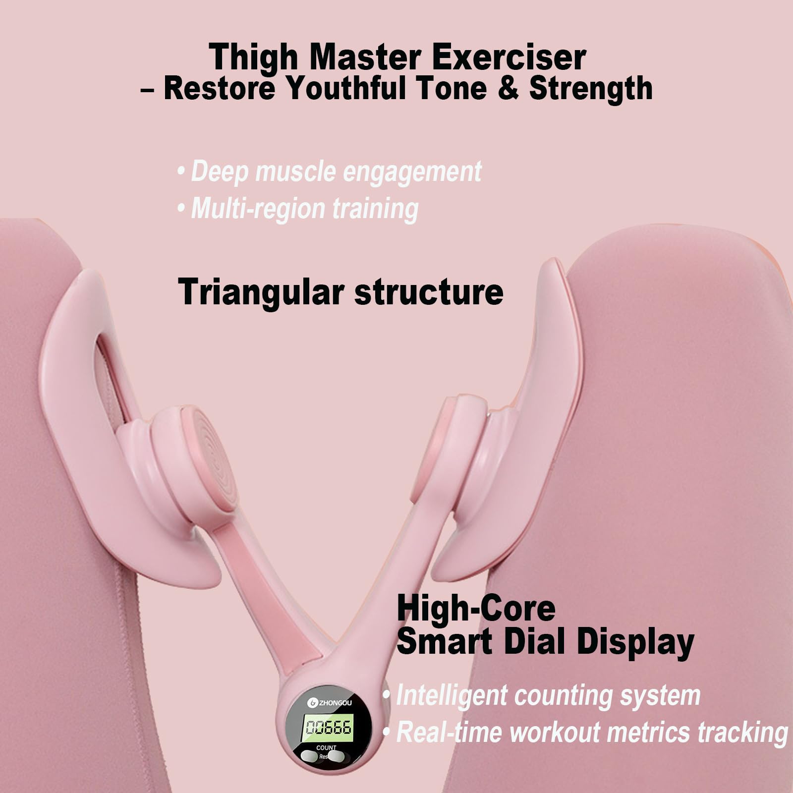 Thigh Master Exerciser And Core Toner For Women Men Adjustable