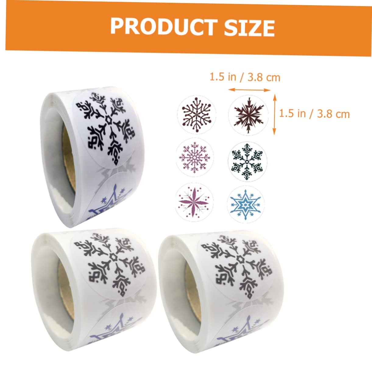 SHINEOFI 12rotoli Sticker Natalizi Decorative Forma Di Fiocco Etichette Autoadesive Per Regali e Decorazioni Festive Adesivi Per Finestra e Pacchetti Natale