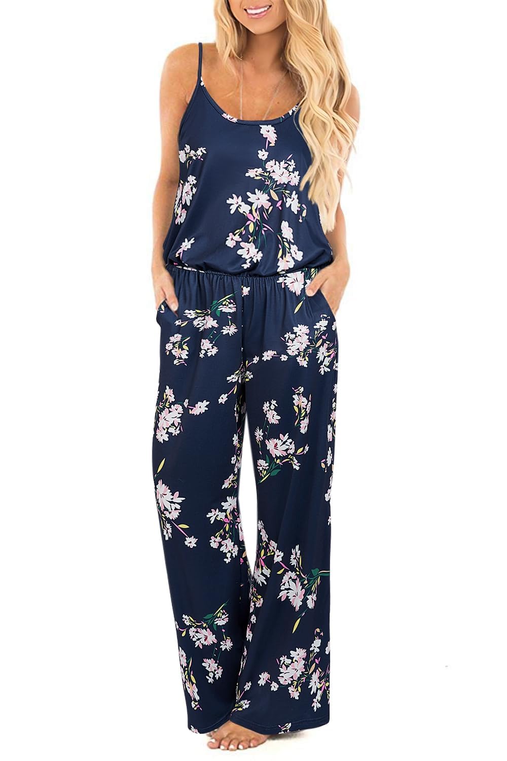 Damen Jumpsuit Herbst-Winter - Langarm Overall Mit Weitem Bein & Taschen