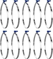 Vista 10 de POWERTEC Abrazaderas de manguera de doble bucle de 2-1/2 pulgadas para ventilación de secadora y recolección de polvo, abrazaderas de resorte