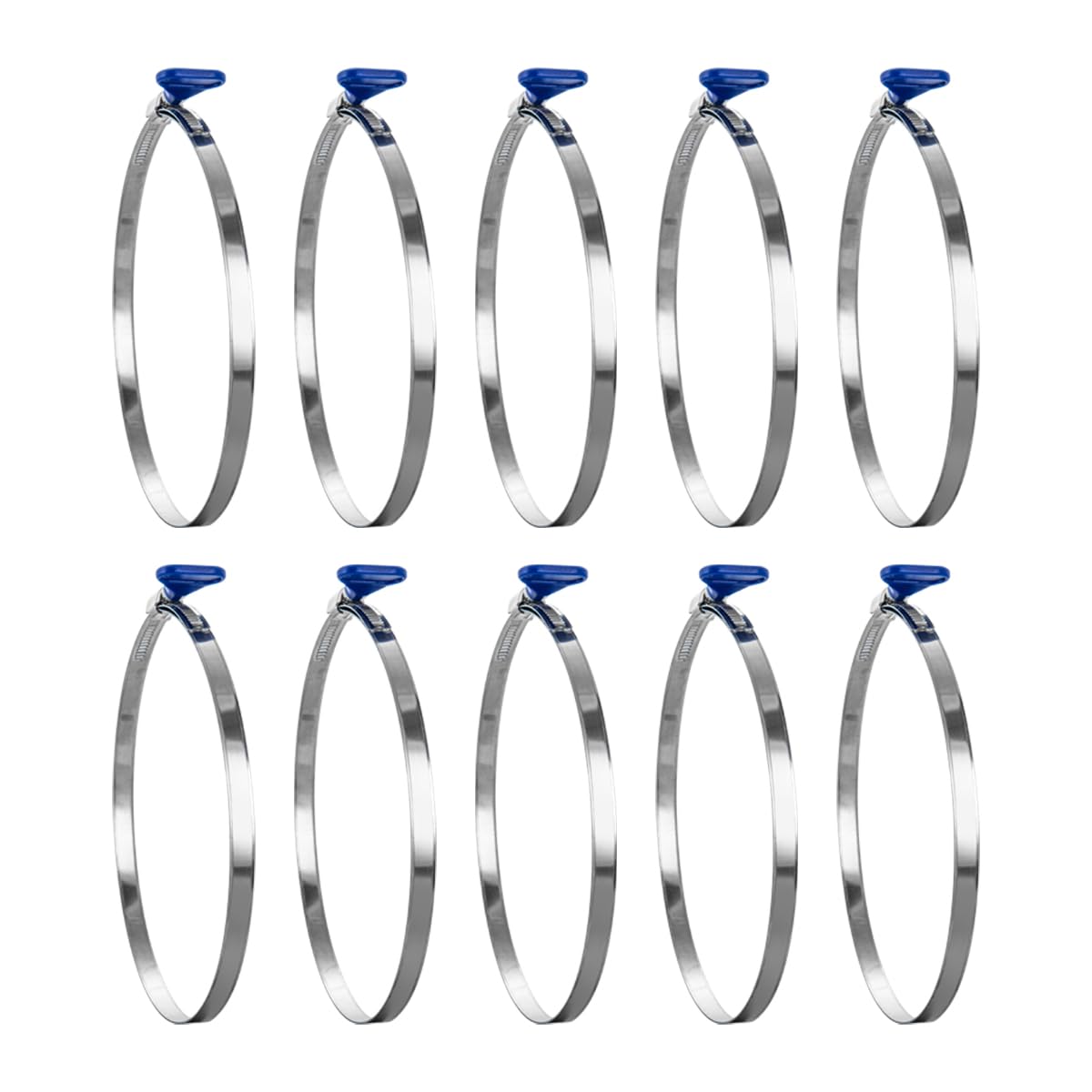 Colliers de serrage inox POWERTEC pour tuyau d'aspiration d'atelier et extraction de séchage