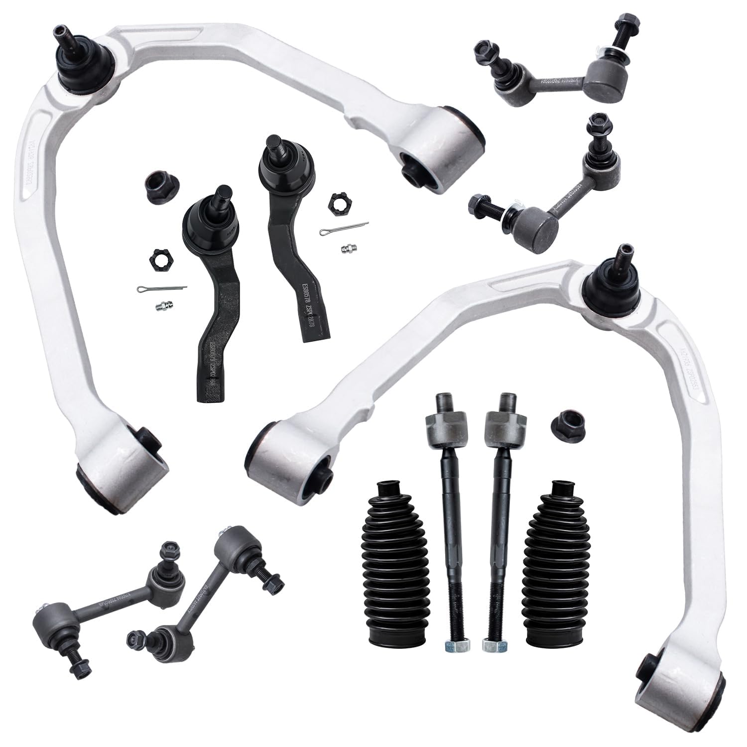 Detroit Axle - 12pc Front End Suspension Kit for 2003-2009 Nissan 350Z