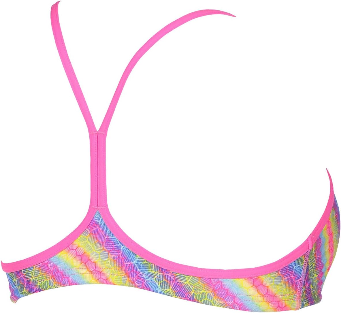 ARENA Women's Rulebreaker Be Bandeau Bikini Athletic Sport Swim Top