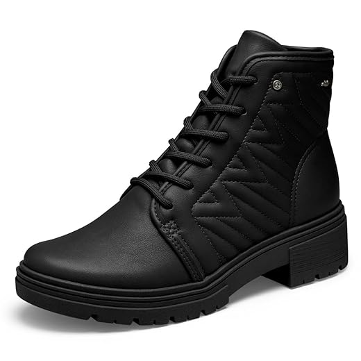 Bota Coturno Feminina Dakota Salto Baixo Tratorado Moda G9575 (Preto, BR, Adulto, Numérico, 35)