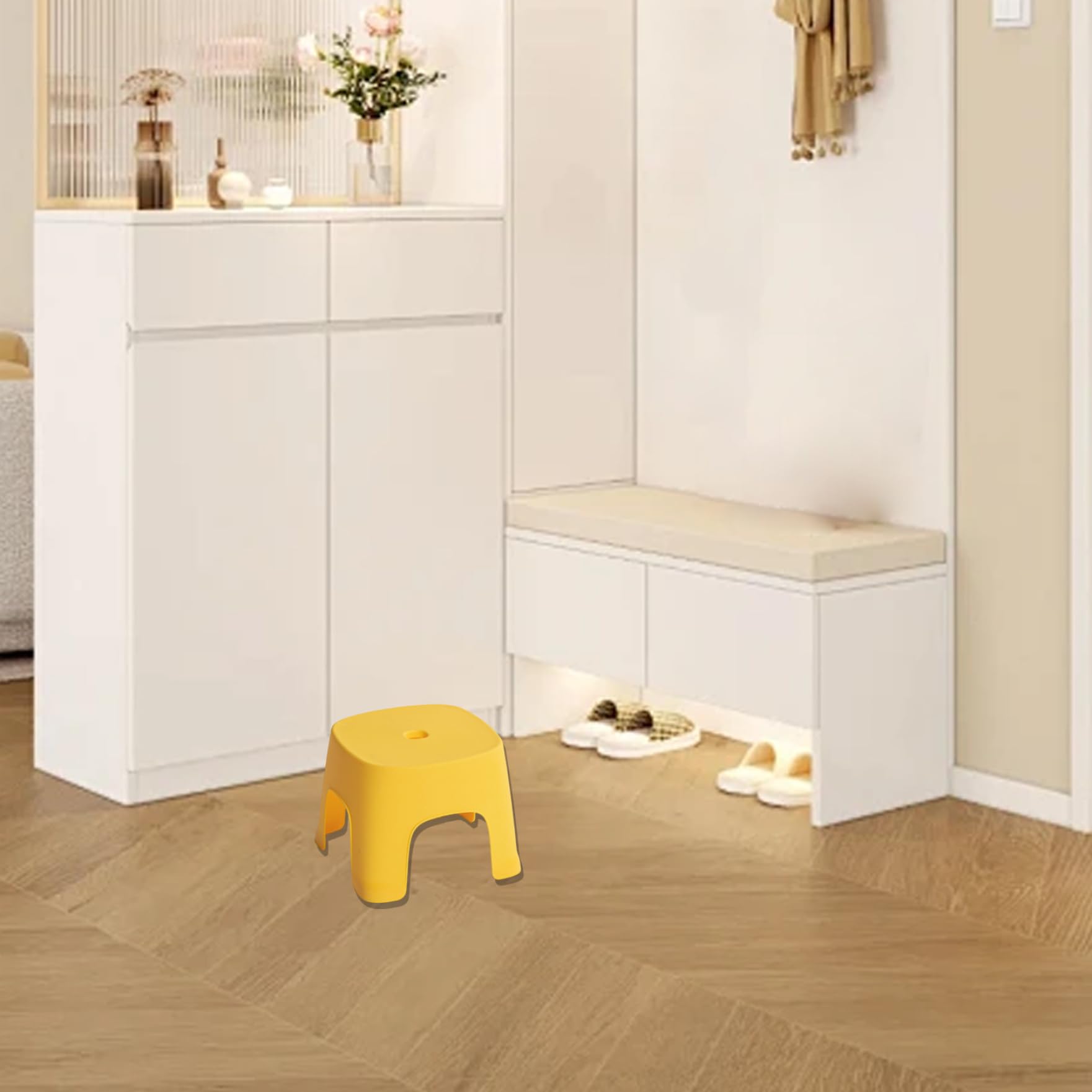 Tabouret d'enfants 8x8x6 Pouces empilable et Lourde Tabouret PVC en PVC en