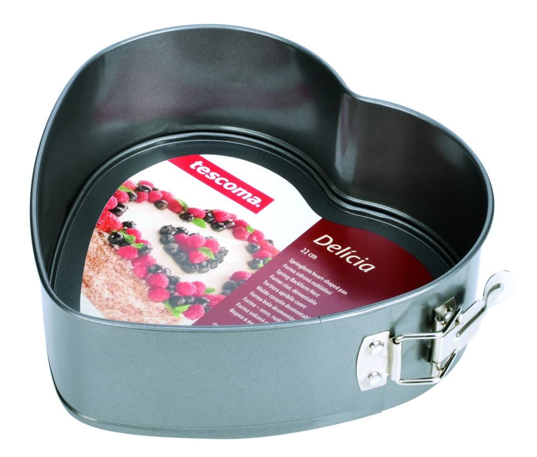 Tescoma Delicia Tortiera Apribile A Cuore 22 Cm - Antiaderente, Perfetta Per Torte Di San Valentino - Foto 11