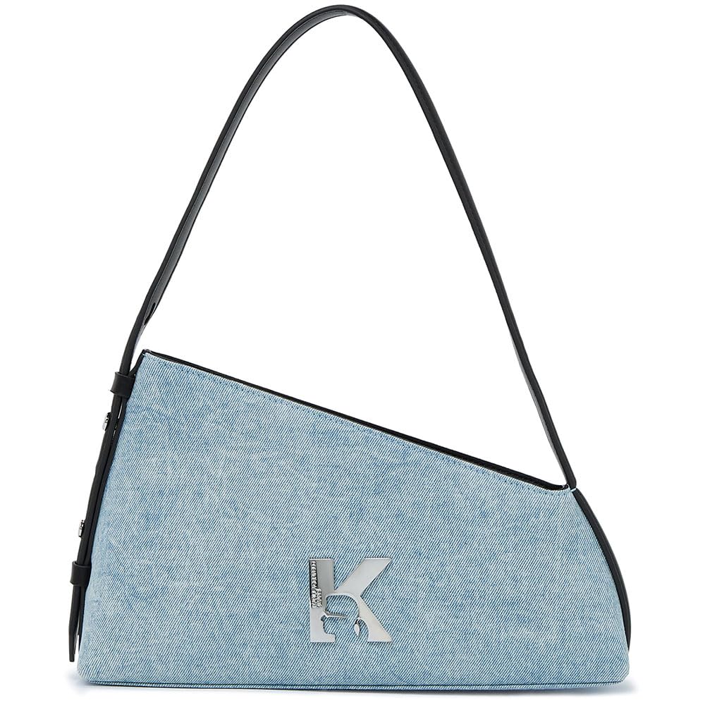 Sac en denim Karl Lagerfeld Jeans Geo femme sacoche bandoulière bleu
