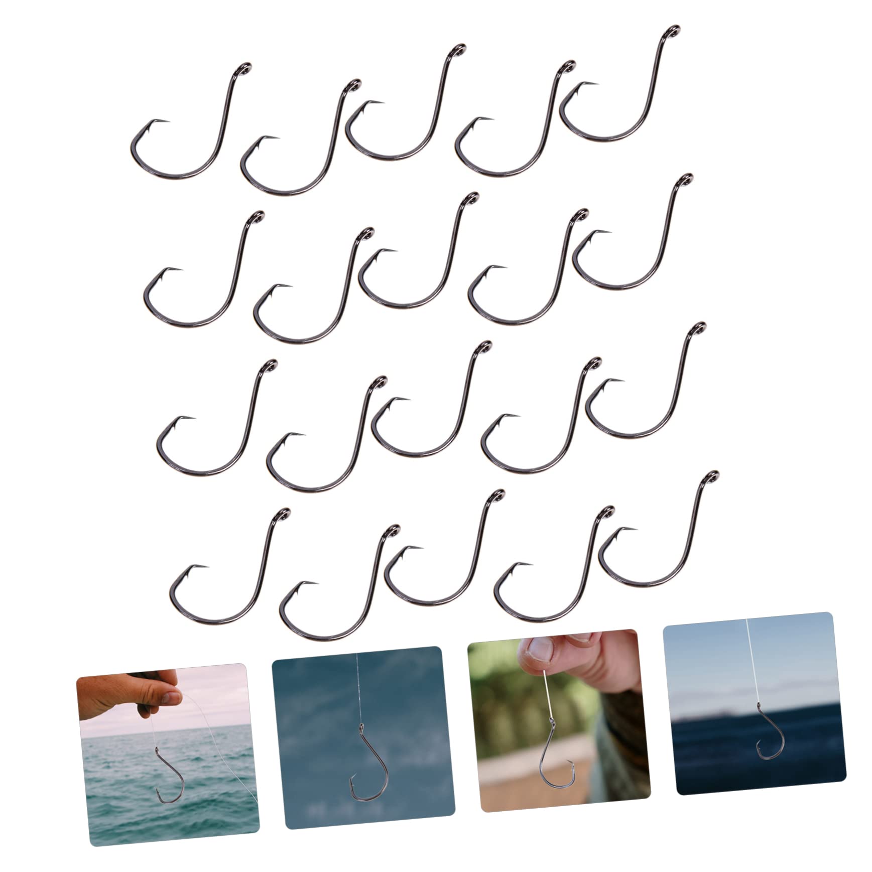 BESPORTBLE Lot De 5 Hameçons Triples pour La Pêche pour Une Meilleure Présentation des Appâts 100 Pièces X 5