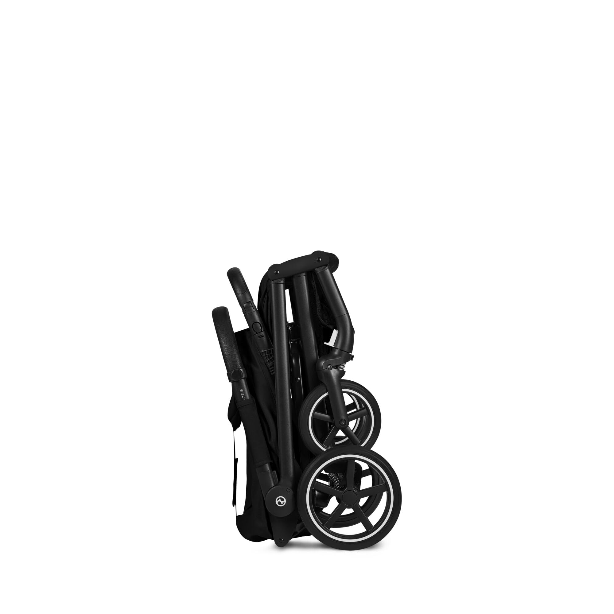CYBEX Gold Kinderwagen BEEZY mit Ergonomischer Liegeposition, Ab Geburt bis ca. 4 Jahre (max. 22 kg), Kompakt faltbar, Einhand-Gurtsystem, Magic Black