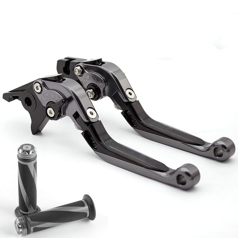 Leviers d'embrayage CNC Pliable Mot De Frein d'embrayage De Frein De Moto + Poignée pour K&awasaki pour Z750 Z 750 2004 2005 2006 Moto Frein Embrayage (Color : D)