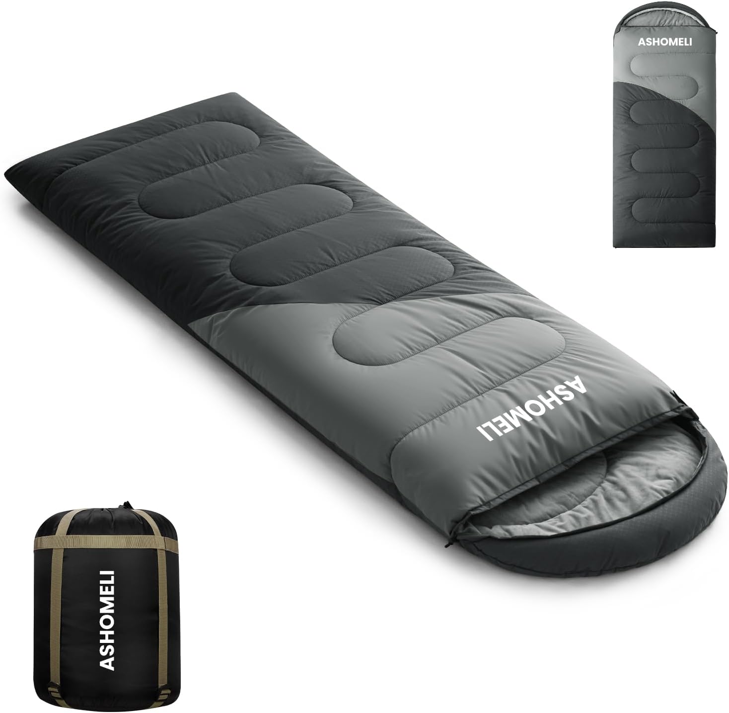 ASHOMELI 4-Season Lightweight Waterproof Sleeping Bags for Adults ASHOMELI 4-Season Lightweight Waterproof Sleeping Bags for Adults
