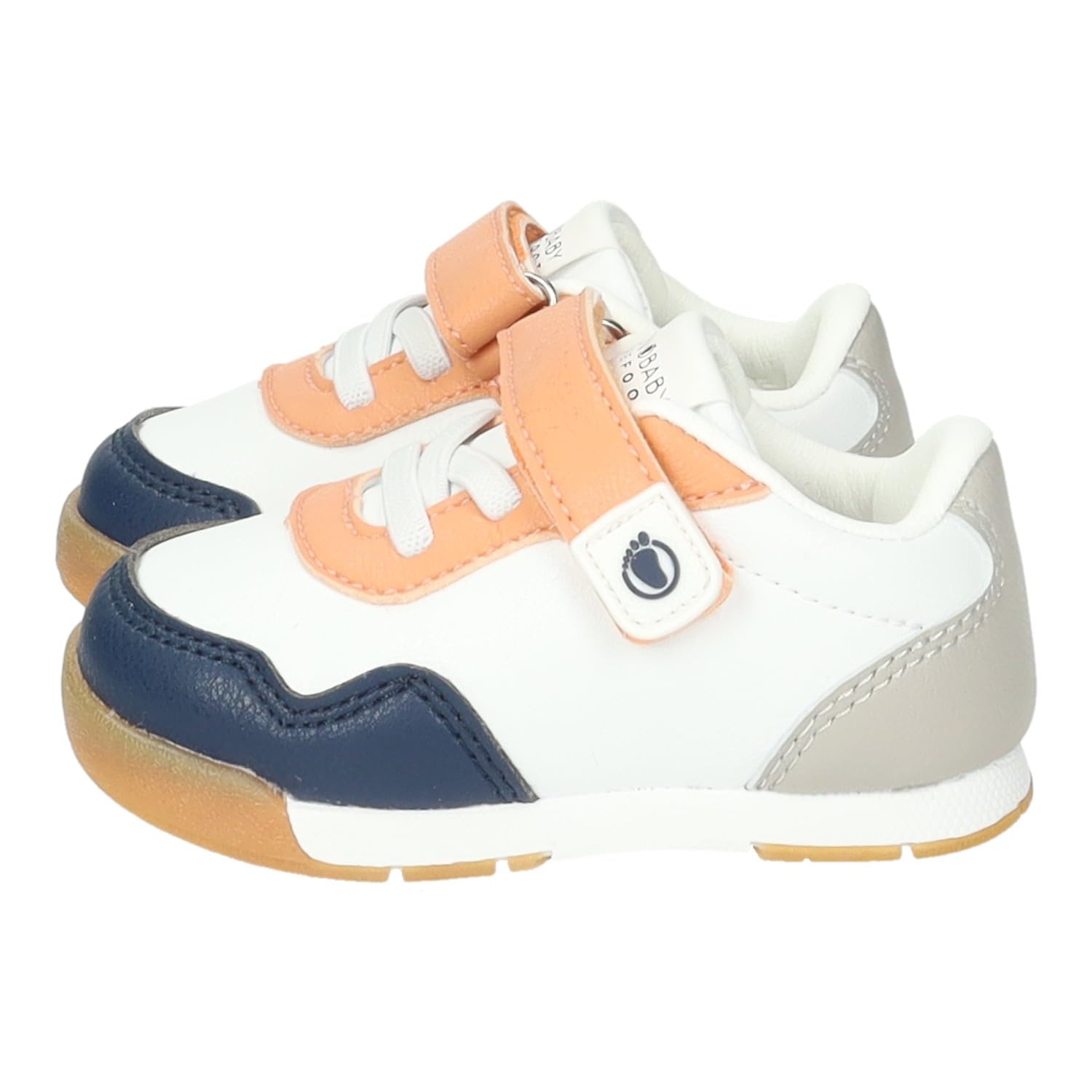 OSSH502001 Zapatillas Deportivas para niños Conguitos, Suela Fina y Flexible, Puntera Ancha, Cierre Adhesivo, Drop Cero, diseño Animal Friendly NIÑO Deportivos Marino 21