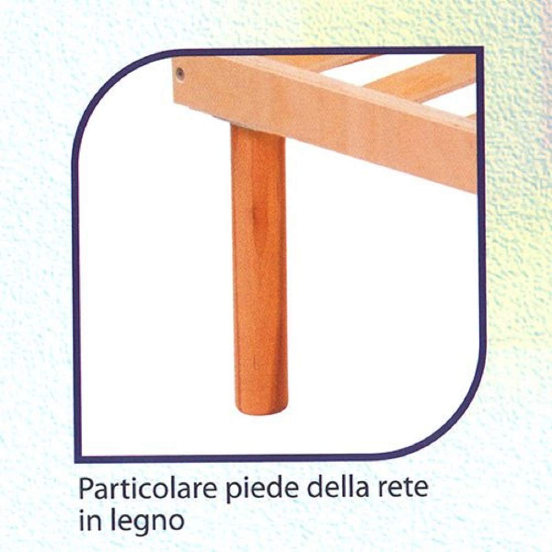 RETE IN LEGNO 160X190 MATRIMONIALE IN FAGGIO TUTTA LEGNO NATURALE ORTOPEDICA