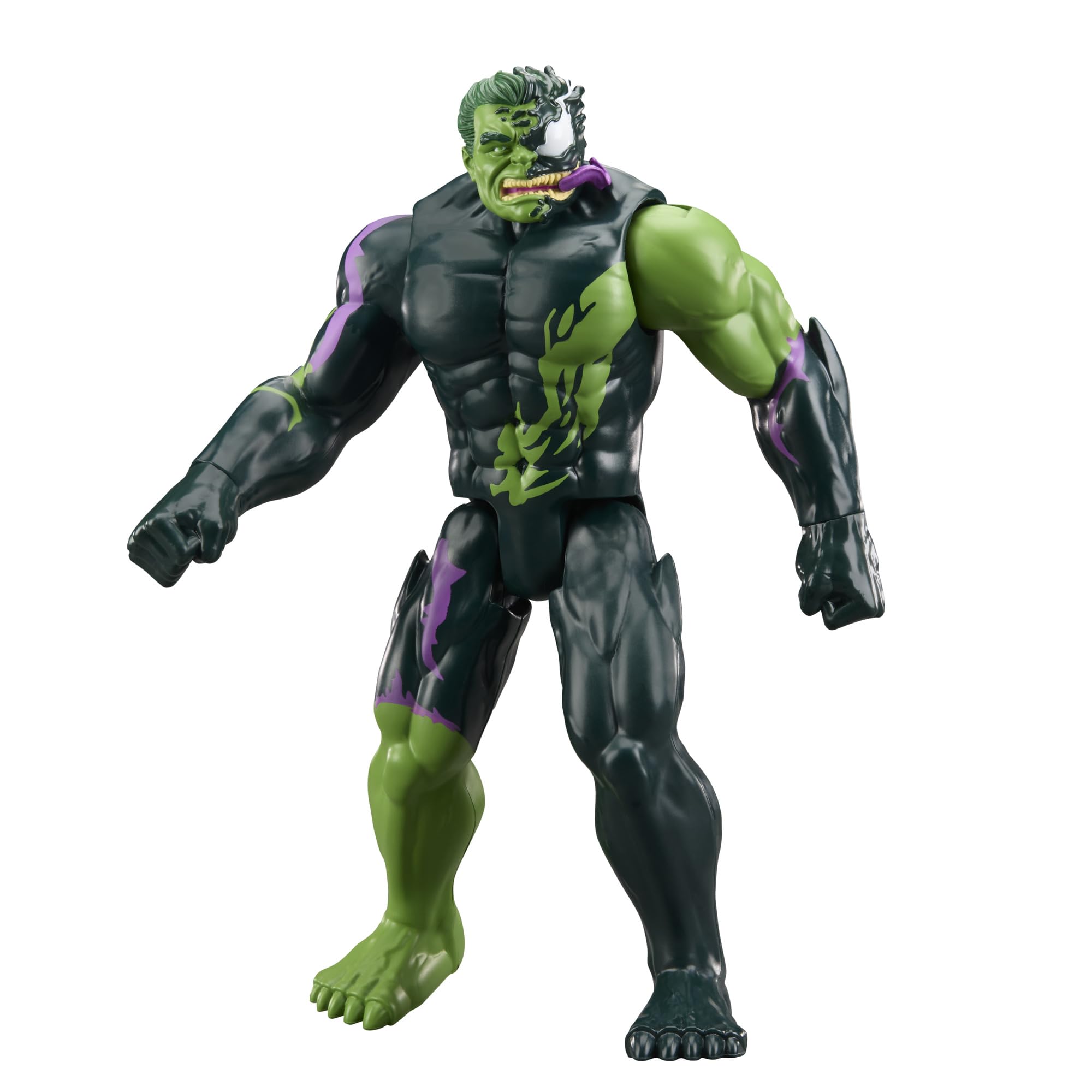 Avengers Titan Hero Series, Venomized Capitán América y Hulk, Set con 2 Figuras de Acción, Accesorios Venom, Batallas Superhéroes y Villanos, Regalos para Niños de 4 Años o Más