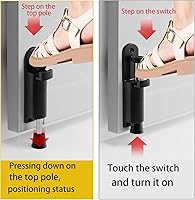 Vista 6 de 2 piezas de topes de puerta con resorte resistentes con tornillos