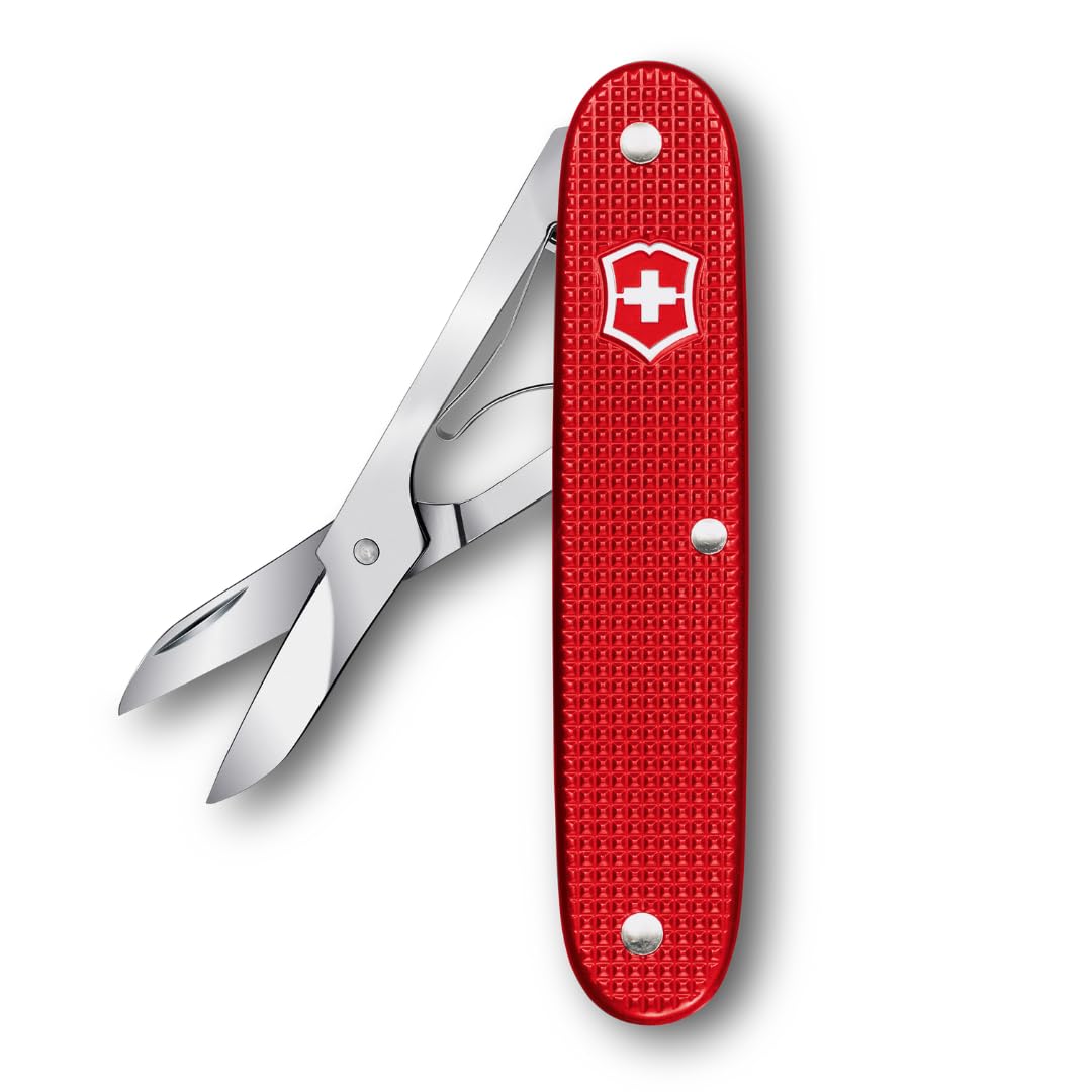Victorinox Herramienta de bolsillo con tijeras de precisión Companion X Alox, herramienta monofunción, compacta, ligera, Hecha en Suiza, roja | ADD KWs: navaja suiza | navaja suiza Victorinox | navaja de bolsillo suiza | navaja de bolsillo básica