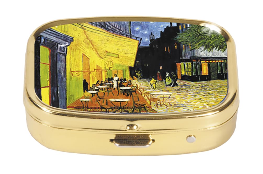 Fridolin 18241 Van Gogh Night Cafe 5.1 x 3.6 x 1.8 cm Multi-Coloured Metal Glasses Case