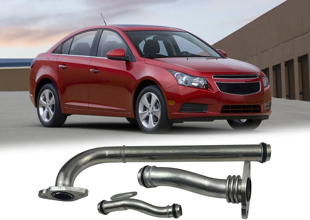 Engine Oil Cooler Hard Pipe Line Kit | Fits Chevrolet Sonic Aveo5 Saturn Astra | Replaces 55353329 55353327 55353330