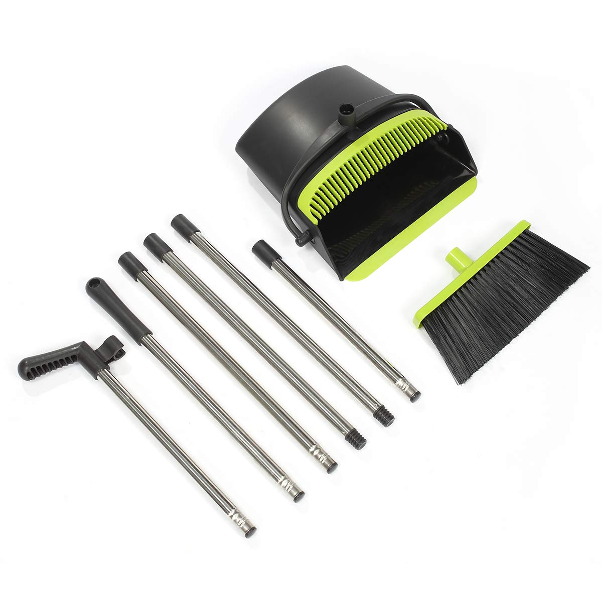 Buy Broom and Dustpan Set for Home, Large Dust Pan and Broom Combo