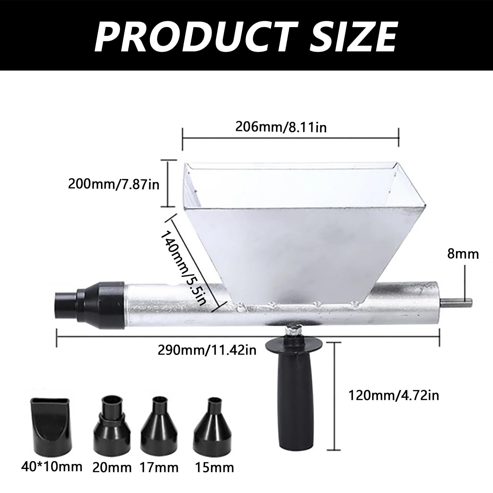 Pistola Spruzzatore Per Malta Elettrica - Con 4 Ugelli, Per Intonaco, Cemento E Pavimenti, Design Ergonomico E Portatile - Foto 6