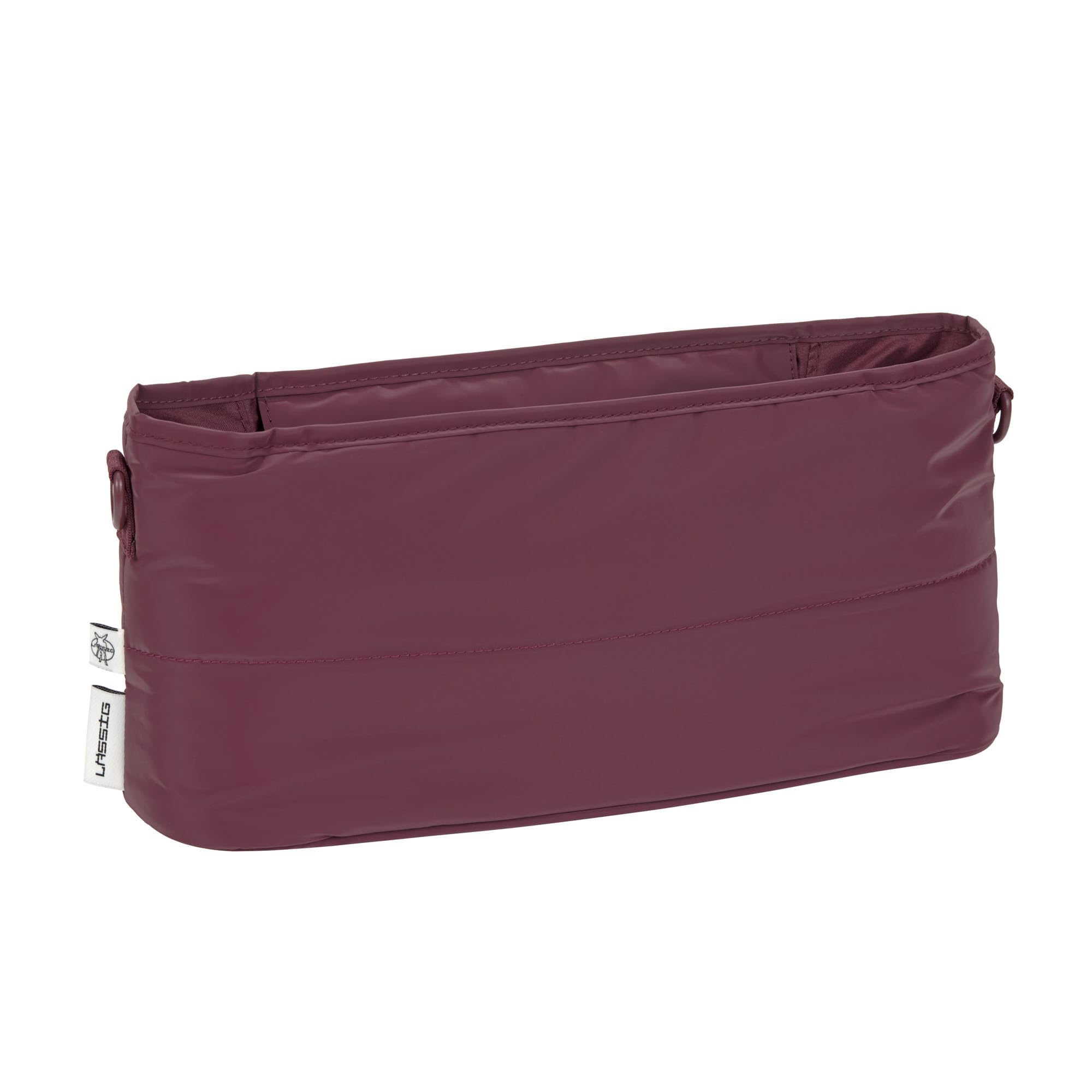 LÄSSIG Baby Pram Organiser Buggy Organiser Pram Bag with Pram Attachment/Buggy Organiser Deep Red