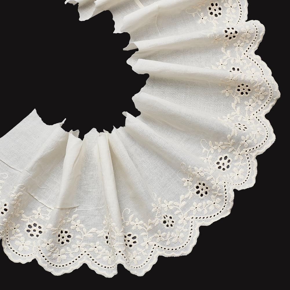 Dentelle brodée de 15,2 cm pour réparer vos vêtements usés et masquer les imperfections