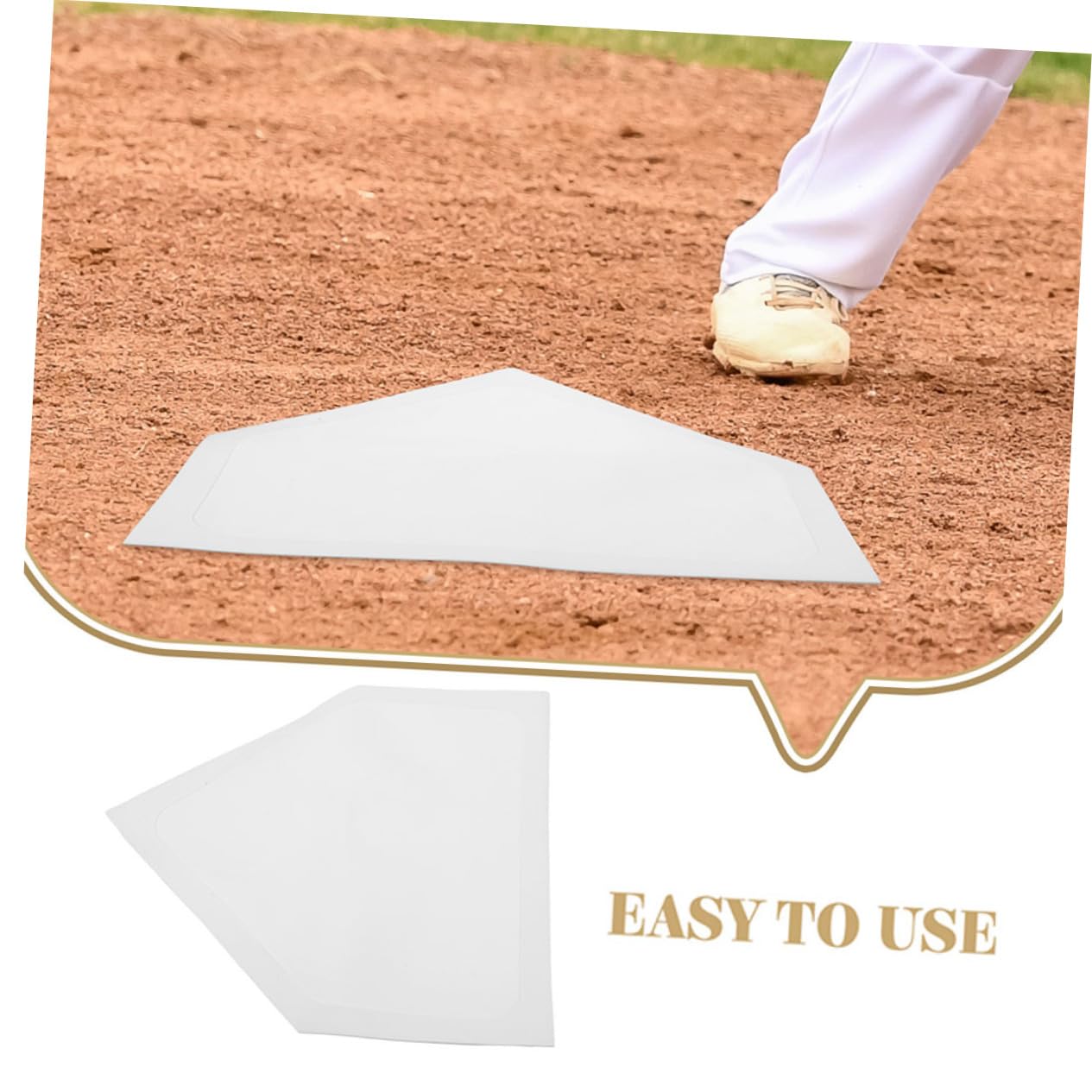 Toddmomy 3Pcs Baseball Pitcher Training Plate Compact Durable Pitching Mat for Practice Enhances Throwing Accuracy Lightweight Rug Markers for Skill Development