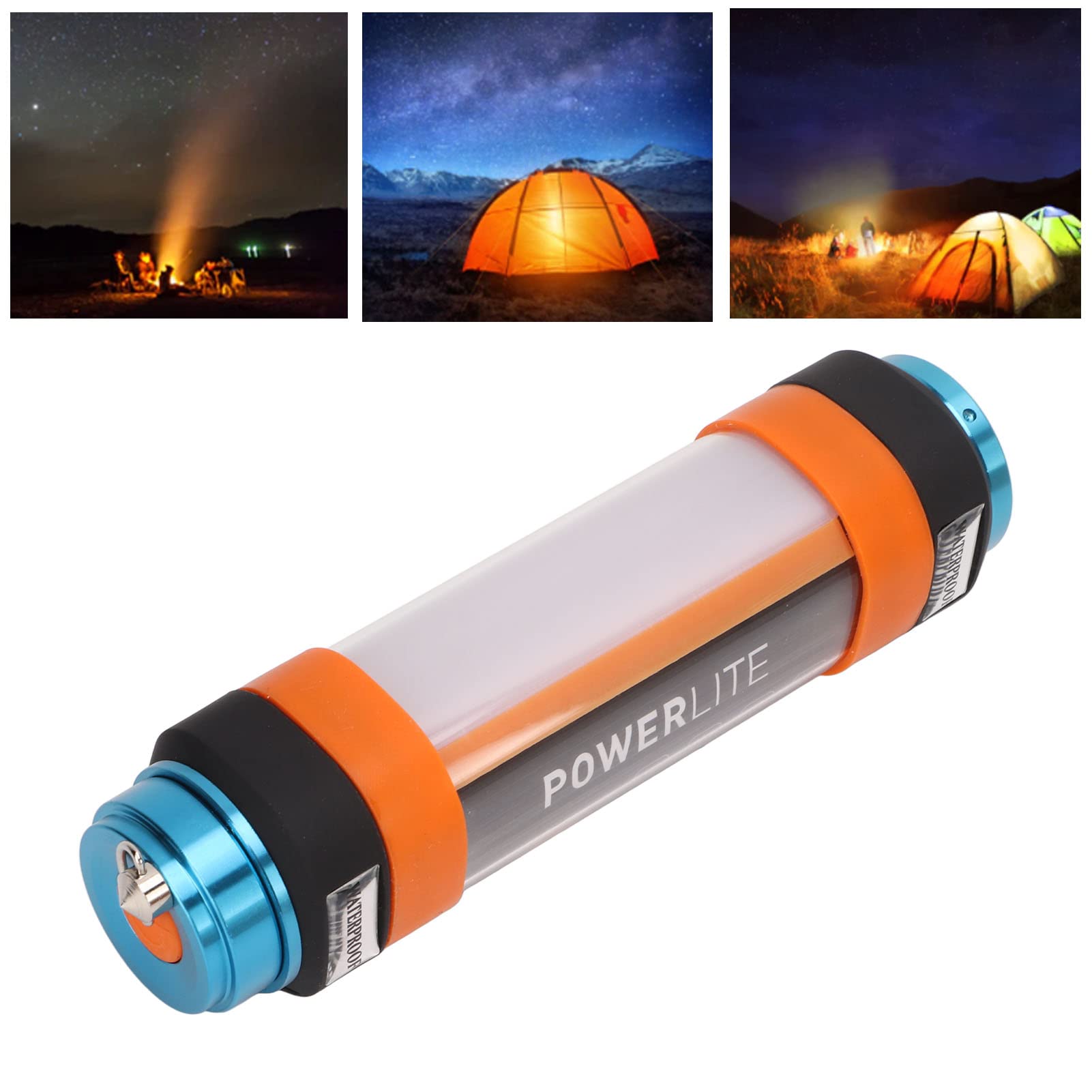 Luz De Camping Versátil - Recargable Por USB Y Función De Banco De Energía - IP68 Resistente Al Agua, 6 Modos, Diseño De Cordón Para Entusiastas Del Aire Libre