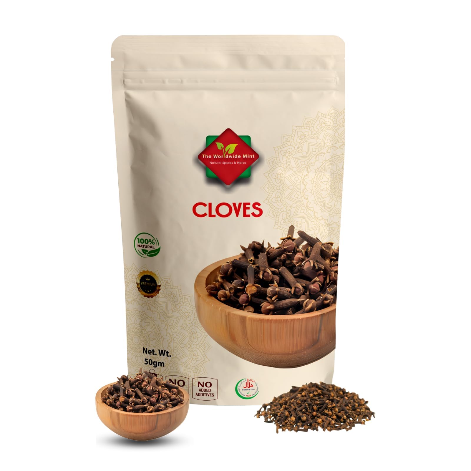 Cloves Whole | 50G| Premium Quality | Sun Dried | Indonesian | Gluten Free | Non GMO | No Additives | No Preservatives| 50G