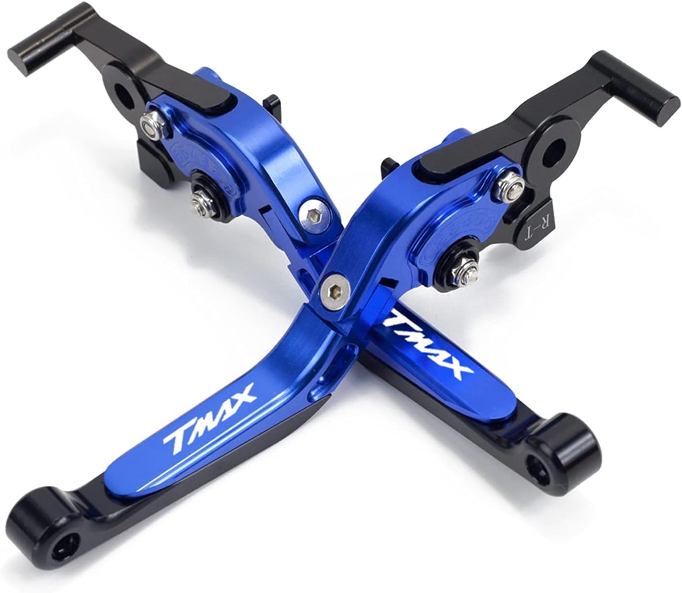 CNC Motorcycle Brake and Clutch Lever Aluminum Parts Replacement for Ya Ma Ha TMAX 530 T MAX 500 T-MAX 560 All Year TMAX530 Brake levers(Blue+Blue+Black)